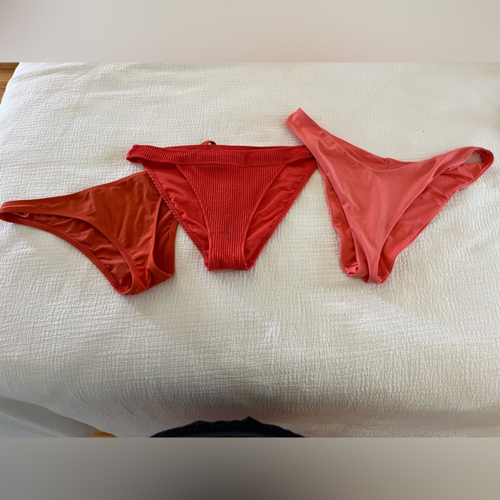 Bundle of Three Aerie Cheeky Bikini Bottoms
